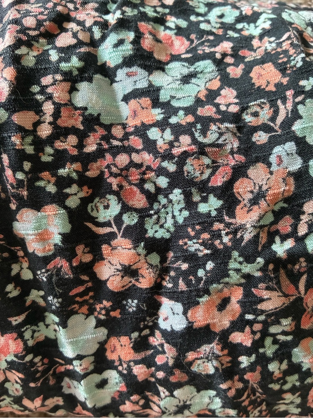 Art Class Jumpsuit Girl Large 10/12 Ribbed Black Multicolor Floral 1 Piece - Picture 2 of 3